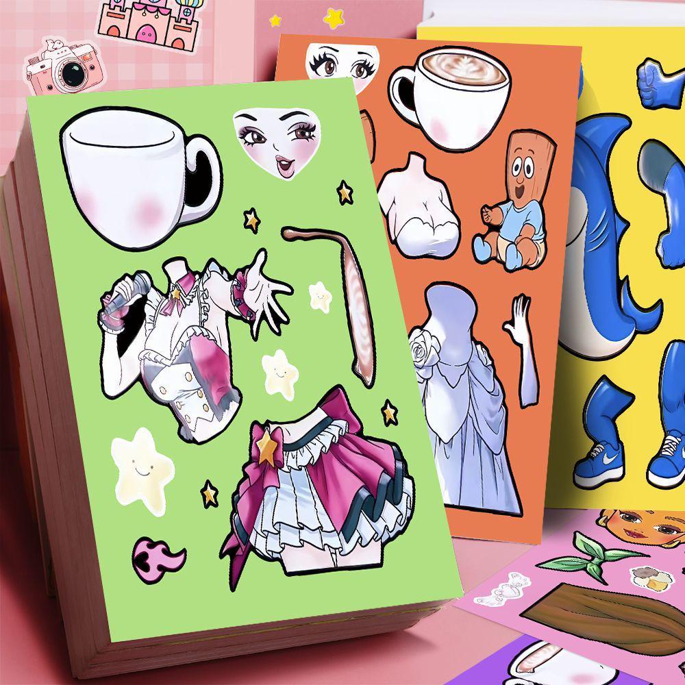 New! Shan Hai Jing Singer Dress-Up Stickers - Fun Educational Toys for Kids