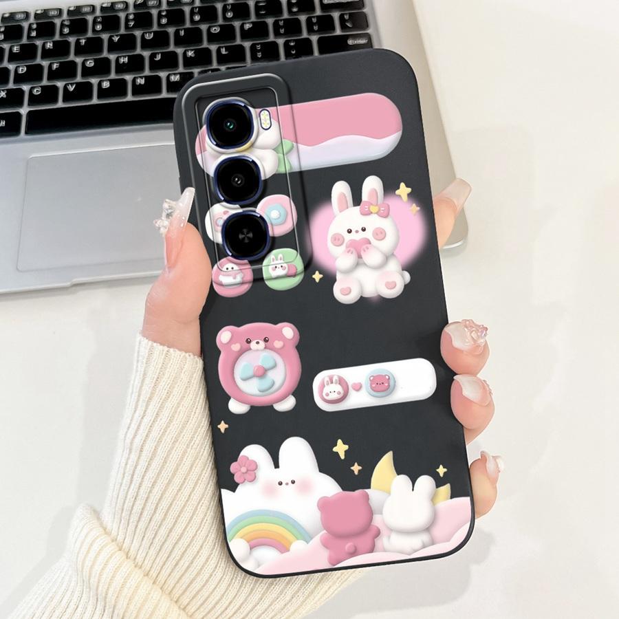 For Itel City 100 4G Phone Case Shell flower 2025 Painted Soft Silicone Proective Coque For Itel City100 Back Cover 6.75''