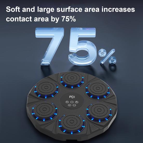 Yousheng Wall-Mounted Music Boxing Machine 9 Speed 9 Modes Adjustable Electronic Boxing Trainer Target LED Display Punching Pad Home Workout Equipment