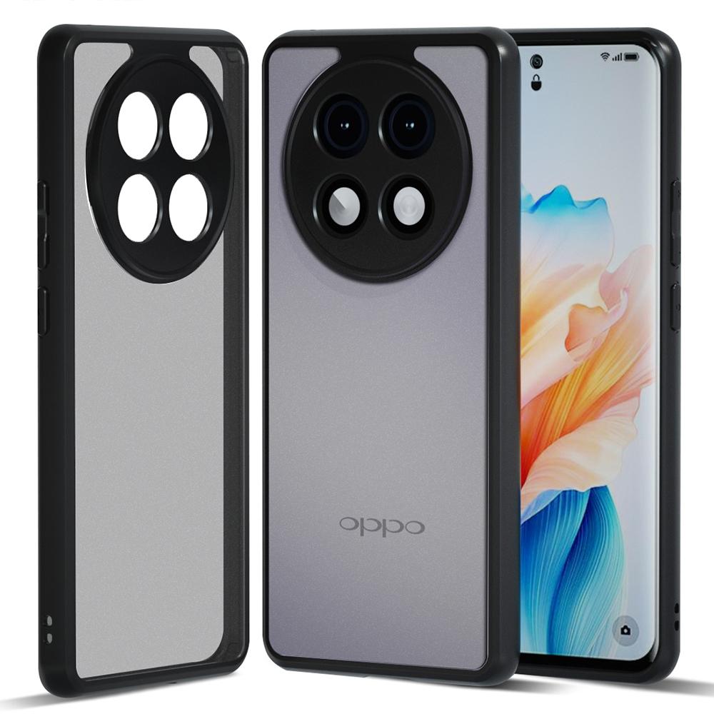 

IBMRS For Oppo A2 Pro 5G Case TPU Frame PC Back Protective Phone Cover Matte Black