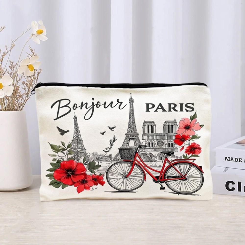 Floral Print Travel Makeup Organizer Large Capacity Toiletry Case Durable Cosmetic Bag  Bridesmaid