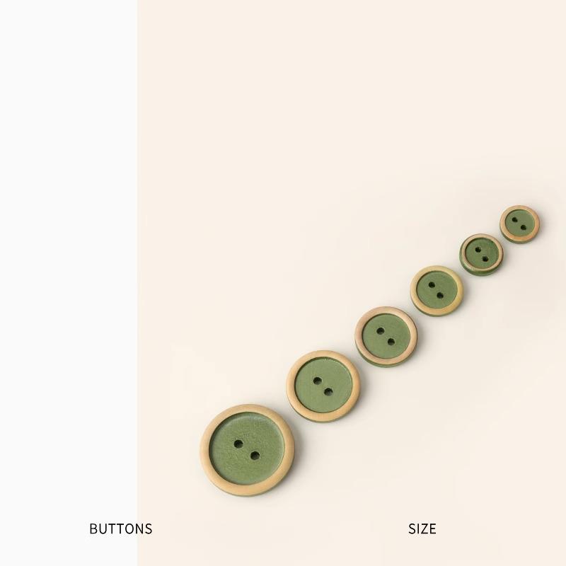 The Wizard Of Oz, Premium Wooden Button Green Metallic Coated Jacket Suit Button Coat Accessories