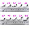 MNFT 80pcs/Box size1-10# Fishing Rod Guide Tip Repair Kit Set DIY Eye Rings Stainless Steel Frames Ceramics TS Line Guide Ring