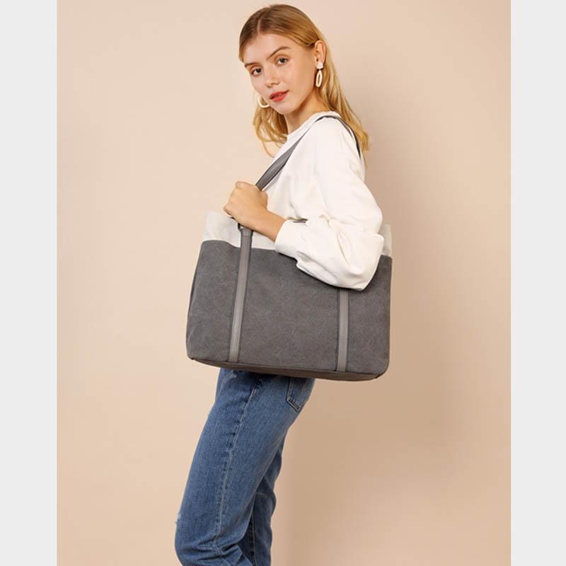 Plátěná taška Taška na notebook Retro Plátěná dámská taška Velkokapacitní plátěná taška přes rameno Neformální dámská taška do tašky Krátký výlet