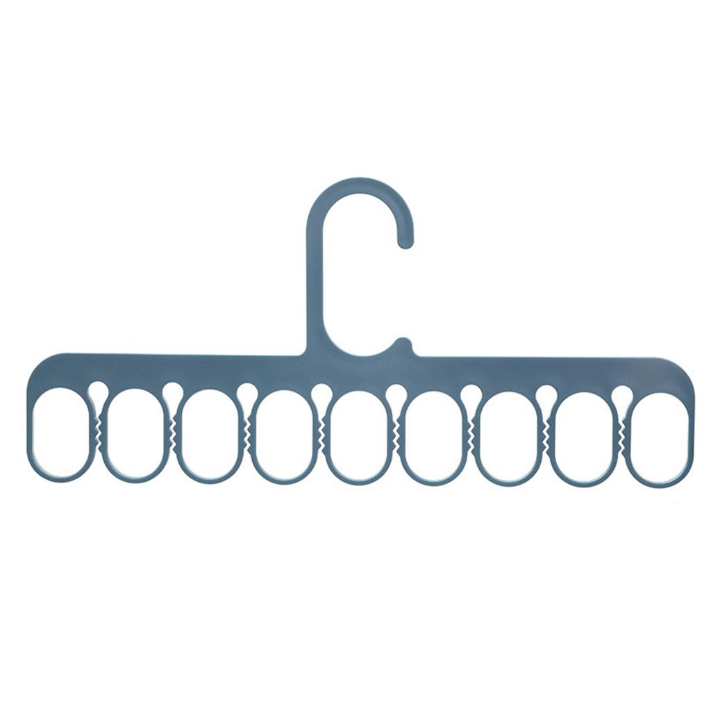 9 Holes Clothes Hanger Closet Wardrobe Organizer Multifunctional Hanging Rack for Scarf Socks Pants