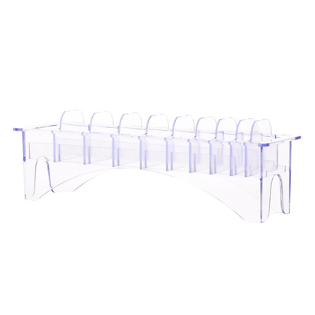 Rectangular Plastic Blade for 10 Blades Storage Case Rack Clipper Comb Holder