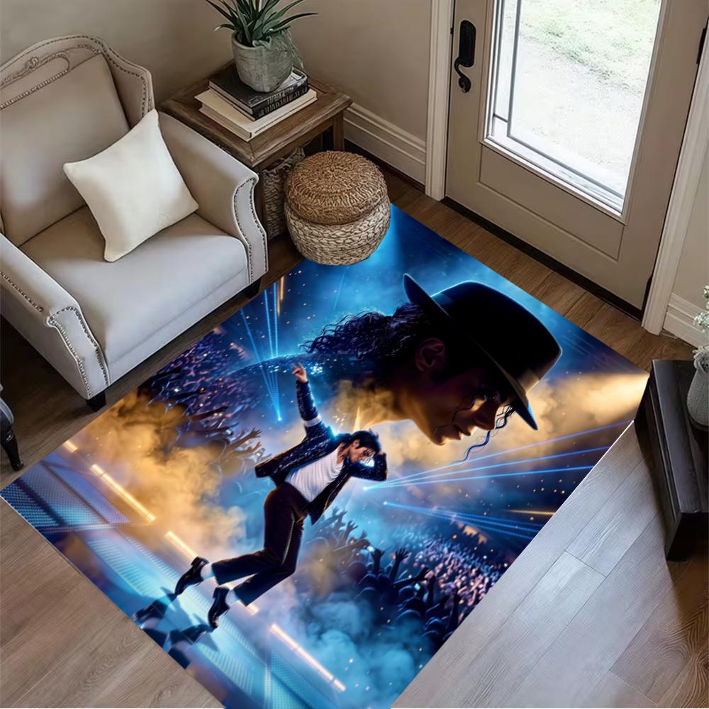 Michael Jackson Pop Icon Floor Mat Suitable For Balcony Kitchen Bedrooms Entryway Antislip Rug Decorate Offices Perfect Gift For Womenmen