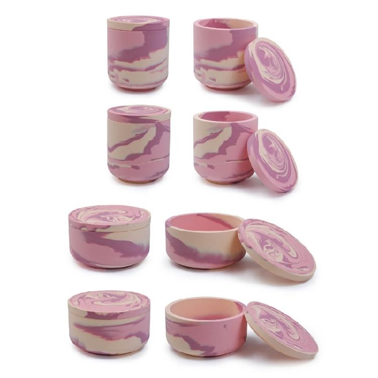 Artistic Cup Mold with Lid for Candle Making Home Accent Unique Resin Mold