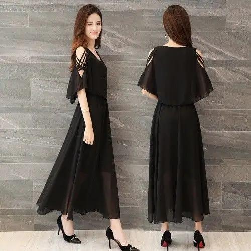 

Dresses Summer Wear for Women Chiffon Sexy Expansion Skirt Woman Dress Vestido De Mujer Femme Robe S