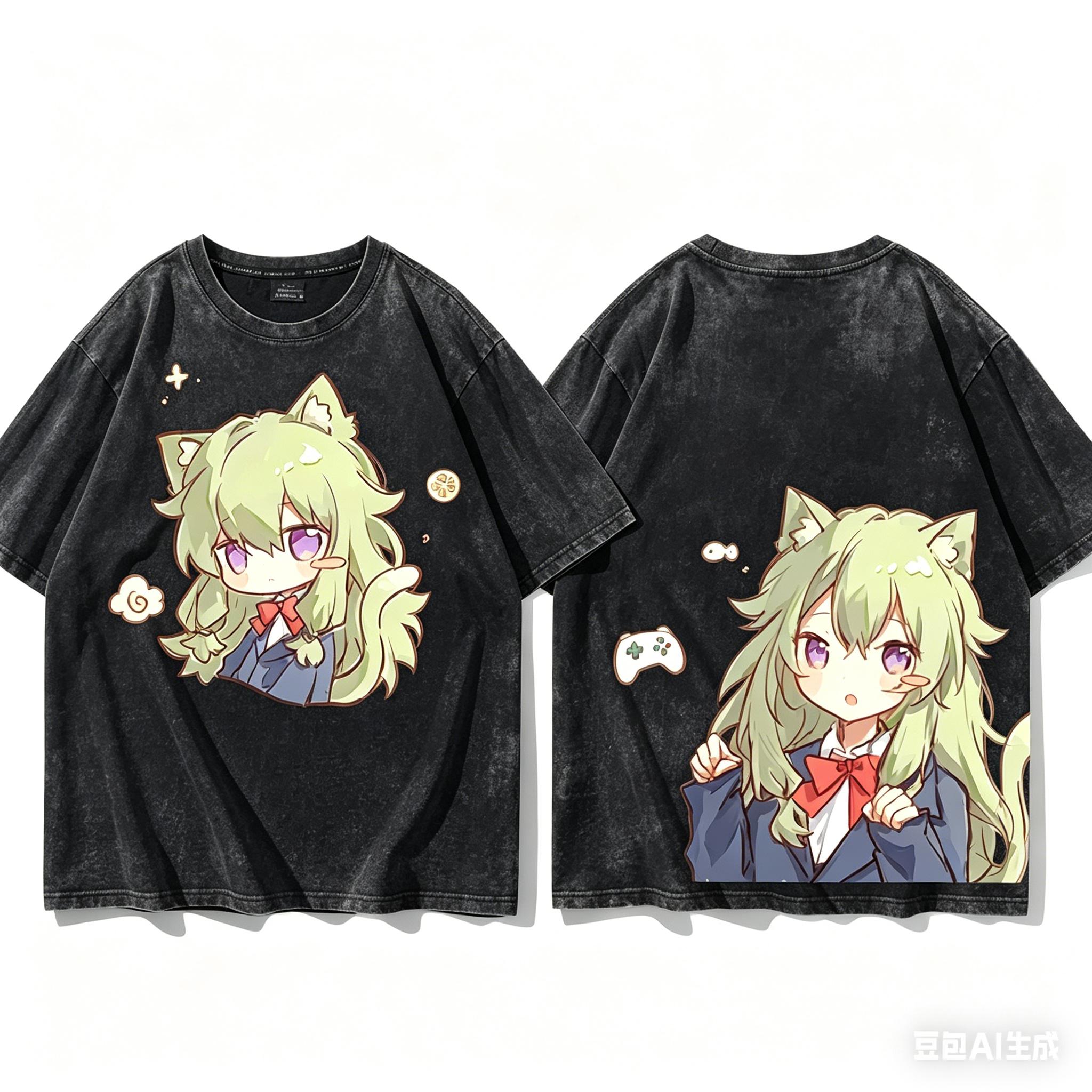 

Anime Lover Trickr Treat NewModel Washed Tshirt Year round clothing personality Clothes Plus Size Unisex Yk Short Sleeves S