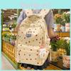 Cute Colorful Polka Dot Cartoon Cat Embroidery Pattern Backpack Students