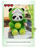 Panda to Dinosaur Transforming Plush Toy – Cute Panda Doll Pillow, Perfect Birthday Gift for Girls.