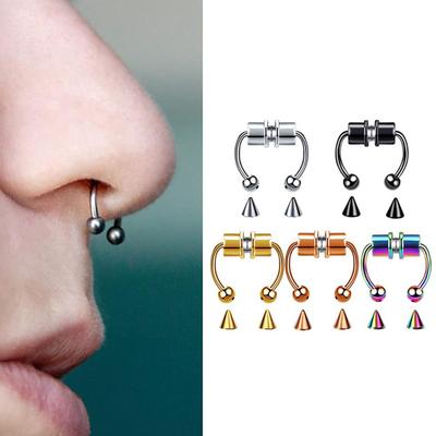 1ks nerezové kroužky do nosu piercing do nosu šperk pro ženy a muže