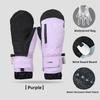 Winter Wrist Protect Ski Gloves with Wrist Guard Board Snowboard Skiing Mittens Extended Cuffs Windproof Black Men Ski Gloves