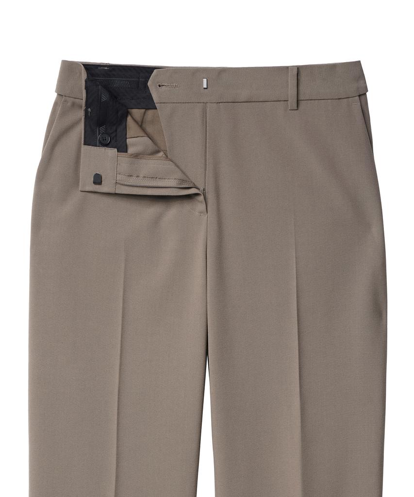 MUSINSA STANDARD WOMAN Women'S Lightweight Straight Hidden Banding Slacks [Dusty Beige]