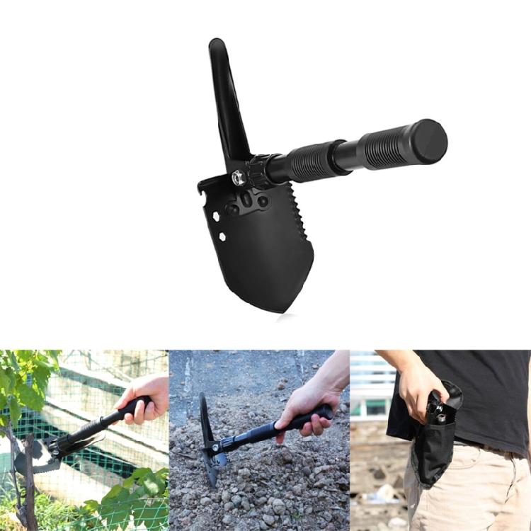 Tragbarer taktischer Überlebensspaten, kompakter Outdoor-Grabspaten, leichter, faltbarer Campingspaten, Outdoor-Werkzeug