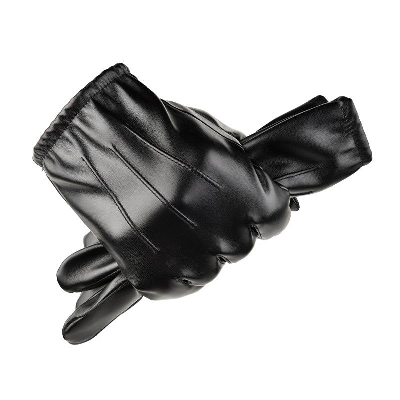 Touch Screen Gloves Male Autumn and Winter Cold Driver Simulation Leather