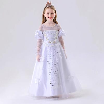 Mädchen Prinzessin Film Edition Kinder Märchen Alice im Wunderland Weiße Königin Juni 1 Kostüm