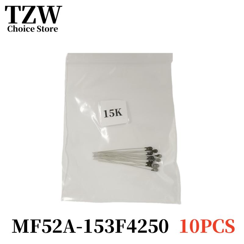 TZW 10PCS NTC Thermistor Thermal Resistor MF52 NTC-MF52AT 1K 2K 3K 4.7K 5K 6.8K 10K 15K 20K 30K 50K 100K B4250 1%