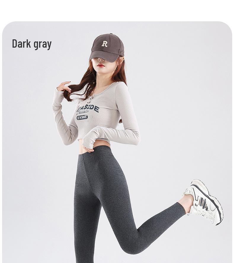 Women's Fleece-Lined Velvet Leggings - Autumn/Winter 2025 Style, Warm & Thick for Outdoors & Leisure