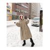 Cappotto Ispessito in Lana d'Agnello Imbottito in Cotone Femminile Inverno Versione Coreana Ampio Lunghezza Media Cappotto Imbottito in Cotone Torta Superare Cappotto Imbottito in Cotone Cappotto