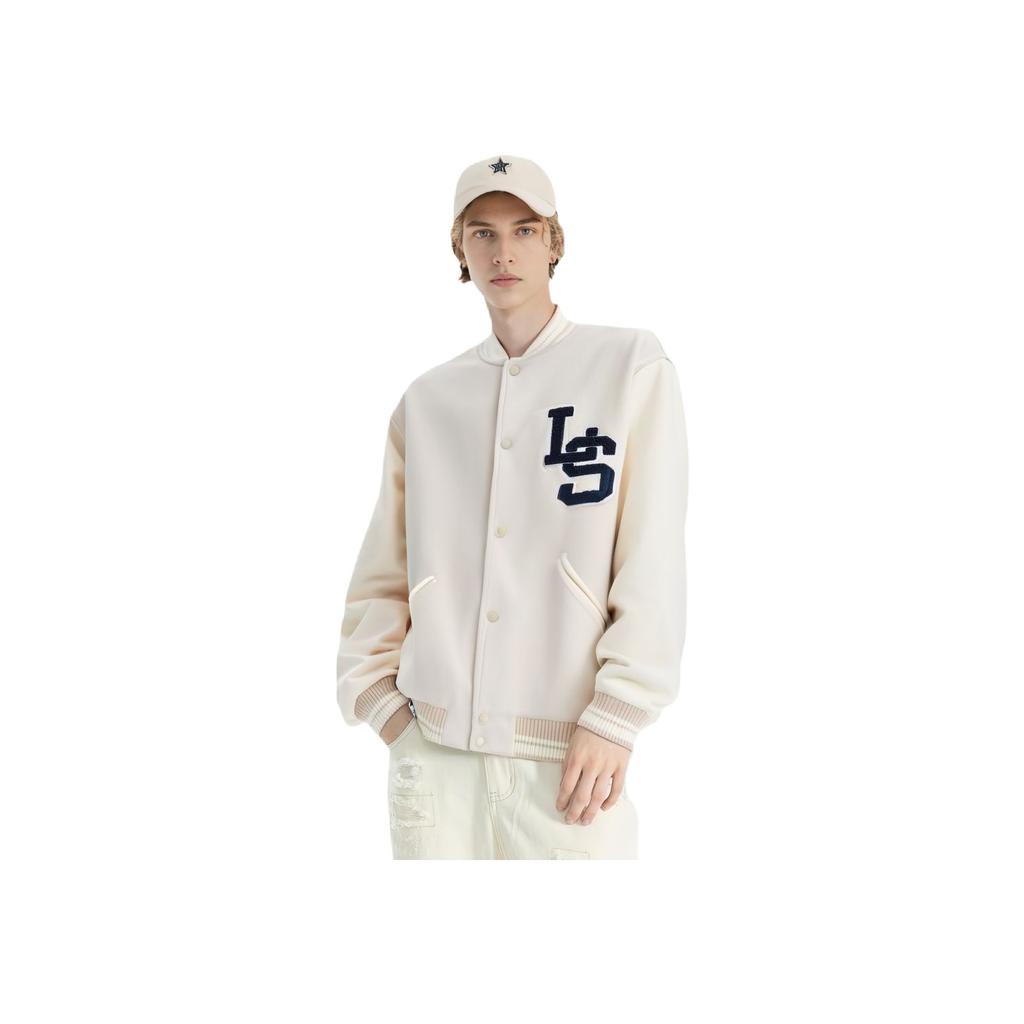 Levi's American Street Style Lässige Baseballjacke Unisex Jacke Beige 002HG-0001