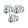 3sets Horse Tie Rings Horse Tack Supplies Snap Buckle Safety Horse Accessory-Good