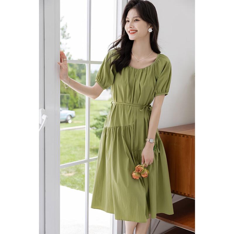 

Mokana Women s Casual Mid-Length Short Sleeve Dress L