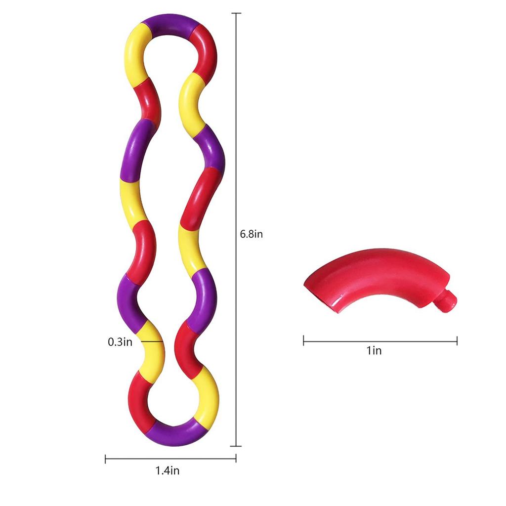 1/3/5Pcs Fun and Educational Twist Music Puzzle Toys for Kids-Vent Deformation Rope Knot Pressure Adult Stress Relief Toys