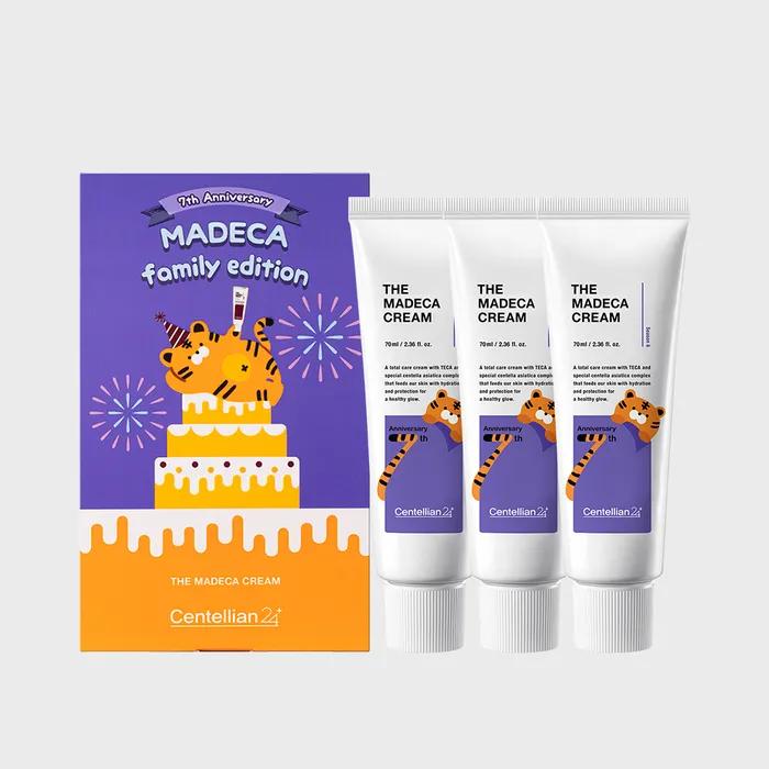 

Centellian24 The Madeca Cream Family Edition 70ml x 3 Moisture Nourishment Elasticity Base Blemish Pore Bottle Grass TECA Teca Gift