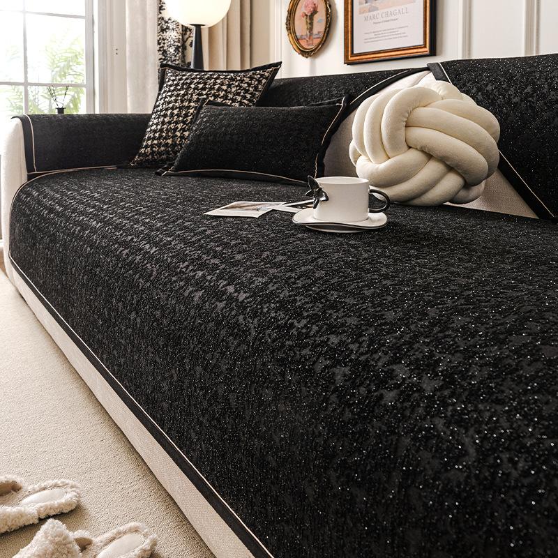 

New Sofa Cushion Chenier Premium Four-Season Universal Sofa Cover Non-Slip Anti-Cat Scratch Straight Row Seat Cushion 70*70cm
