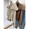 Elegant Knitted Cardigan Women Short Sweater Jacket Spring and Autumn Long Sleeve Casual Korean Fashion Lapel Coats Solid Simple Office Clothes