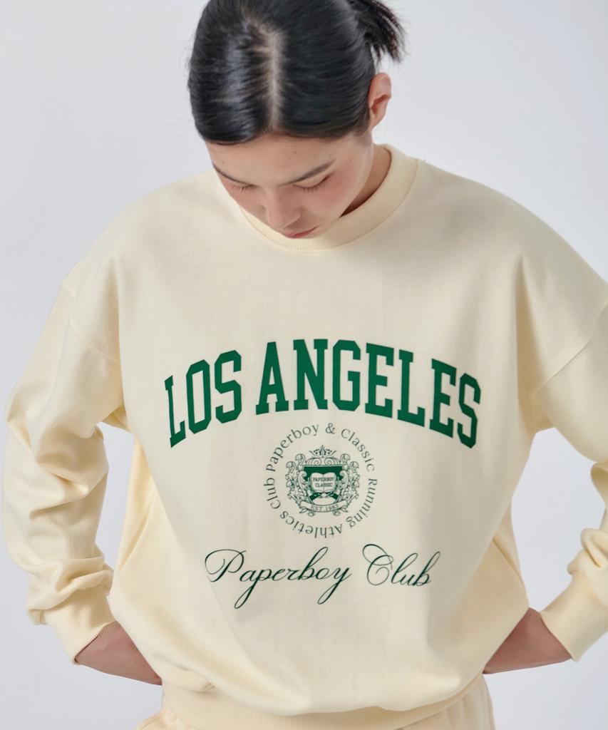PAPERBOY Los Angeles Sweatshirt-Cream