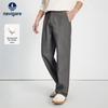 Navigare Men's Faux Denim Casual Wide-Leg Straight Pants