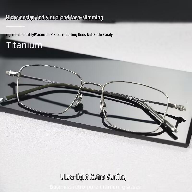 Pure Titanium Eyeglass Frames: Full & Semi-Rimless Styles for Men & Women, Acetate Options, Prescription Compatible for Myopia