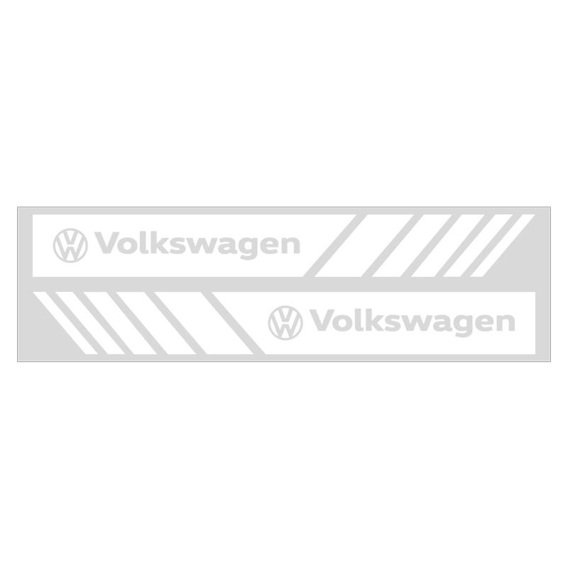2Pcs Car Stripe Stickers Rearview Mirror Reflective Vinyl Decals Decoration For Volkswagen Passat Polo Golf Beetle Caddy T5 Up Eos Tiguan SkodaA5