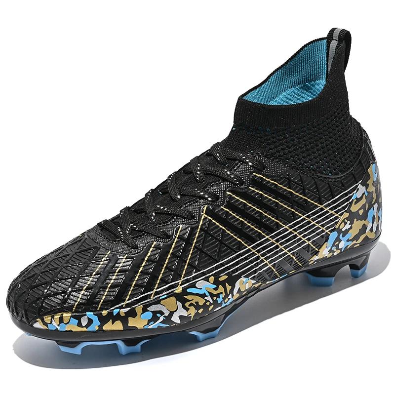 Fashion Men Football Boots Professsional Original Society Football Boot Turf Training Teenager Futsal Court Football Boot for Children