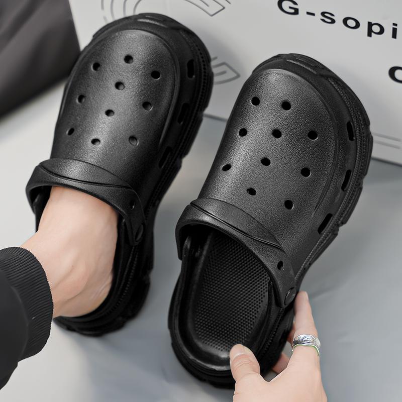 Couple EVA Clog Sandals Lightweight Hollow Beach Garden Shoes Non Slip Summer Slippers Men Women Sizes 36-45 Daily Wear Summer