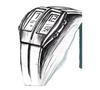 Futuristisches Weltraumkapsel-Design BGL Ideen Retro Elektronische Geschenk-Uhren Stoppuhr Hintergrundbeleuchtung Tag Monat Digitale Armbanduhr BenlyDe