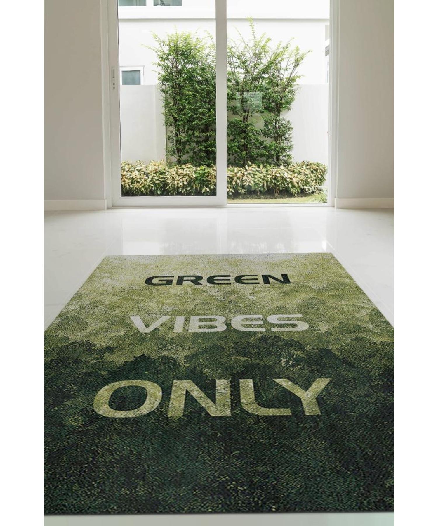 

Only Green Cotton Woven Base Washable Non-Slip Decorative Nature Lover Home Rug