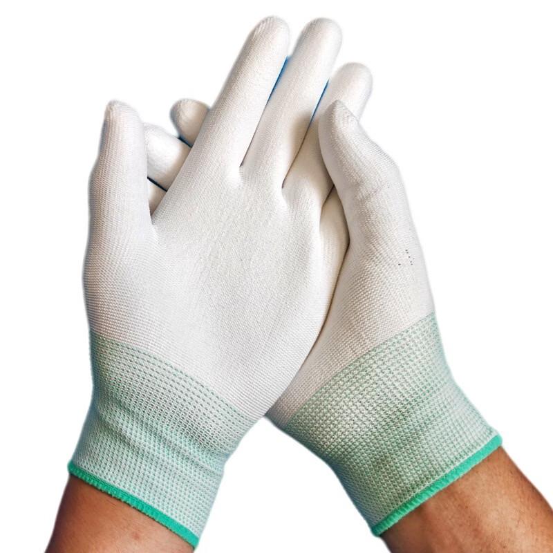 Tingbai Cleanroom PU Palm Dipped Gloves