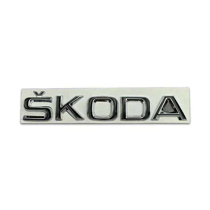 2025 New Metal for SKODA Rapid Kodiaq Superb Yeti Karoq Octavia A7 Tour RS Kamiq Badge Car Styling Rear Trunk Emblem Stickers Ac