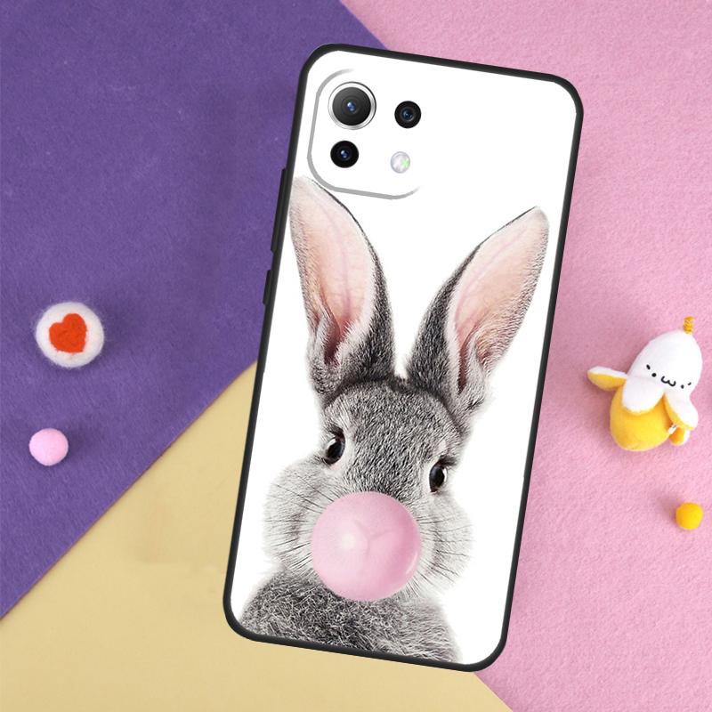 Cute Bunny Rabbit Case For Xiaomi 13 14 15 Ultra 11T 12T 13T 14T Pro POCO X7 Pro X3 X5 X6 F5 F6 M6 Pro Cover