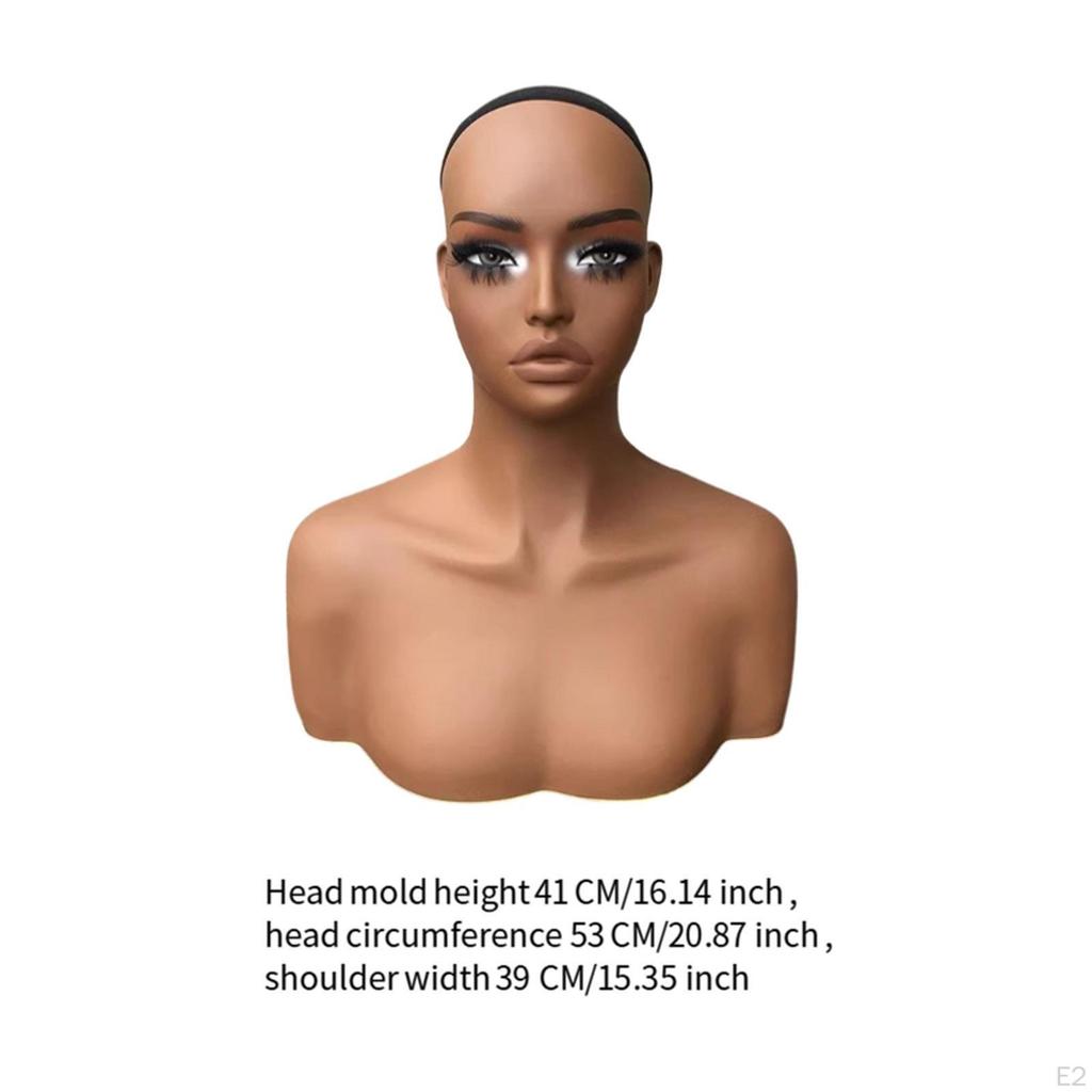 Weiblicher Schaufensterkopf-Ständer für und Zubehör