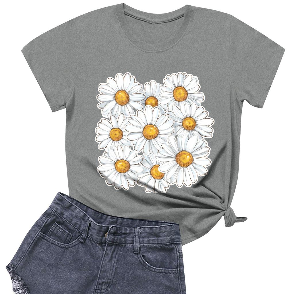 Dámská móda Ležérní Tištěné Krátký rukáv Kulatý výstřih Pulovry