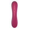 Stimulateur - satisfyer - curvy trinity 1 - bordeaux - silicone médical - étanche ipx7