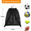 1PCS Mesh Sports Ball Storage Bag - Drawstring Backpack for Basketball, Soccer & Volleyball with Portable Outdoor Design