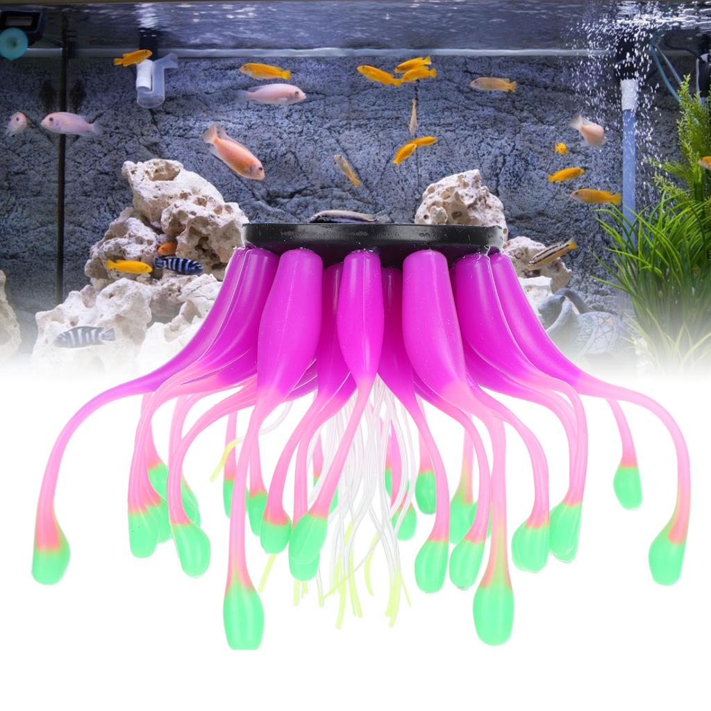 Artificial Coral Silicone Simulation Water Plant Aquarium Fish   Decoration Ornament