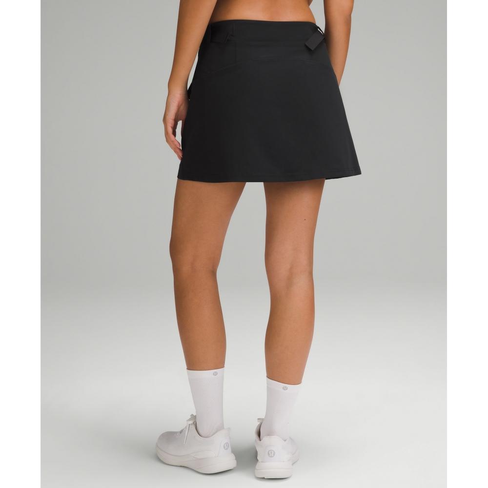 Lululemon Wrap Front Mid Rise Golf Skirt Black