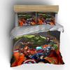 Superheroes on fiery background. Bedding sets Duvet cover sets Duvet covers Pillowcases(1 * Duvet Cover 2 * Pillowcases without duvet insert)
